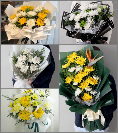 山东莱芜莱城区张家洼街道李家泉村白事花束代送